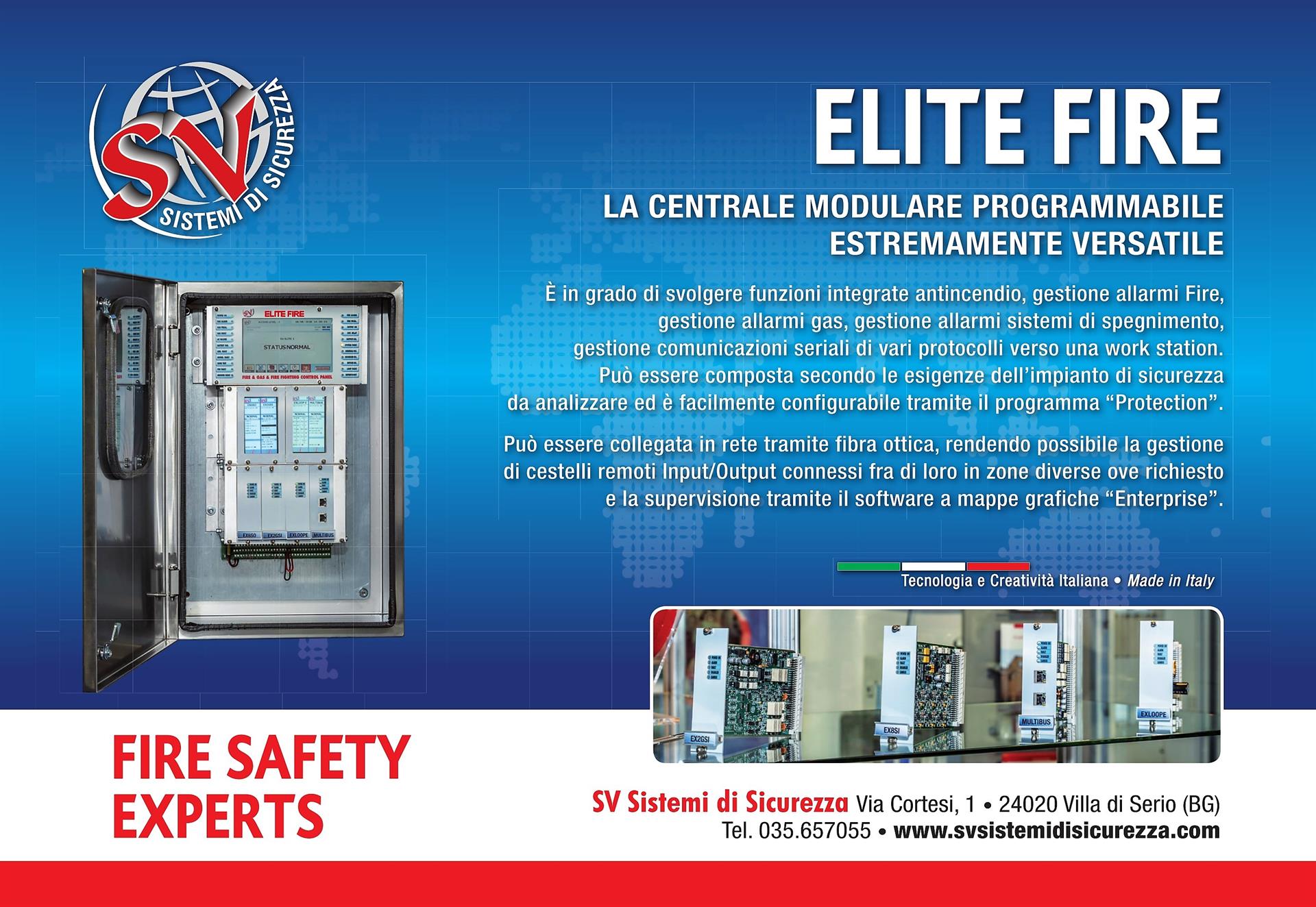 Inserzione-Rivista-eLITE-01_2019 control panel elite fire